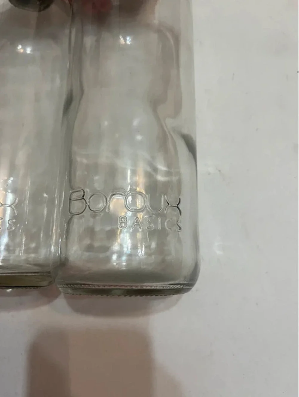 2 glass water bottle 32oz with lids